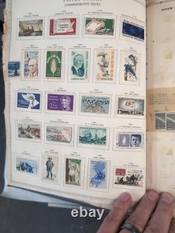 Collection d’album de timbres vintage Regent World, certains timbres rares de collection