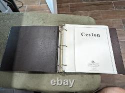 Collection d'albums Ceylan VEGAS jusqu'en 1970 sur des pages de couleur Palo. Voir les 37 photos ci-dessous.
