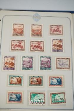 Collection d'albums Indonésie 2 de plus de 275 timbres simples et 50 blocs de 4 tous MNH