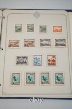 Collection d'albums Indonésie 2 de plus de 275 timbres simples et 50 blocs de 4 tous MNH