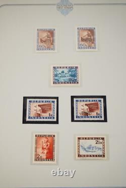 Collection d'albums Indonésie 2 de plus de 275 timbres simples et 50 blocs de 4 tous MNH