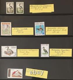 Collection d'albums Lindner MNH Birds World (env. 350+ articles) GM2584