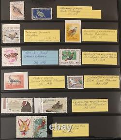 Collection d'albums Lindner MNH Birds World (env. 350+ articles) GM2584