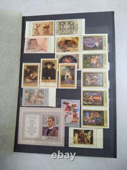 Collection d'albums de blocs de timbres de l'URSS, de la Russie et de l'ère soviétique - Thème philatélique Art