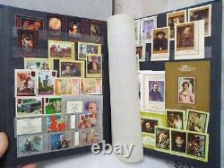 Collection d'albums de blocs de timbres de l'URSS, de la Russie et de l'ère soviétique - Thème philatélique Art