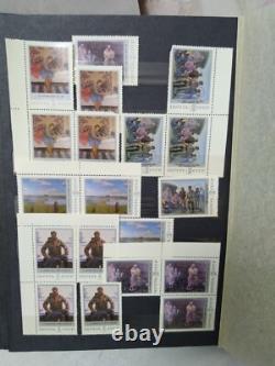 Collection d'albums de blocs de timbres de l'URSS, de la Russie et de l'ère soviétique - Thème philatélique Art