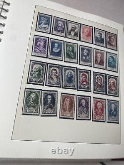 Collection d'albums de timbres PXSTAMPS France 1920-1970 sur la page Lindner MNH MH CV $3200