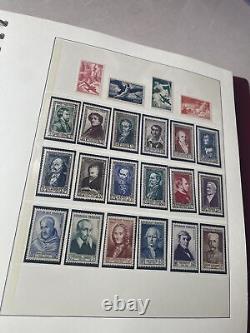 Collection d'albums de timbres PXSTAMPS France 1920-1970 sur la page Lindner MNH MH CV $3200