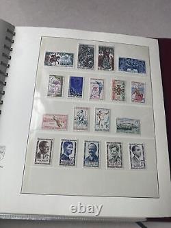 Collection d'albums de timbres PXSTAMPS France 1920-1970 sur la page Lindner MNH MH CV $3200