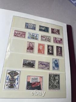 Collection d'albums de timbres PXSTAMPS France 1920-1970 sur la page Lindner MNH MH CV $3200