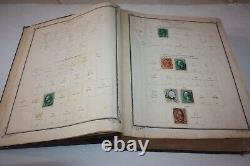 Collection d'albums de timbres Scott Brown International du 19e siècle, environ 750 timbres