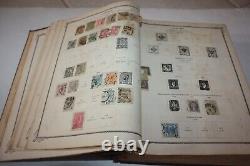 Collection d'albums de timbres Scott Brown International du 19e siècle, environ 750 timbres