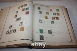 Collection d'albums de timbres Scott Brown International du 19e siècle, environ 750 timbres