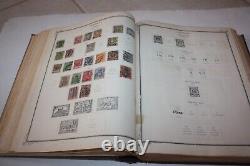 Collection d'albums de timbres Scott Brown International du 19e siècle, environ 750 timbres