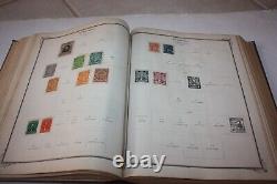 Collection d'albums de timbres Scott Brown International du 19e siècle, environ 750 timbres