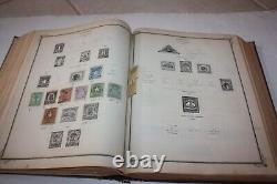 Collection d'albums de timbres Scott Brown International du 19e siècle, environ 750 timbres