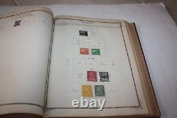 Collection d'albums de timbres Scott Brown International du 19e siècle, environ 750 timbres