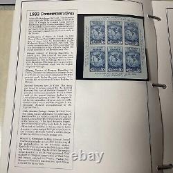 Collection d'albums de timbres-poste commémoratifs des États-Unis 1919-1969