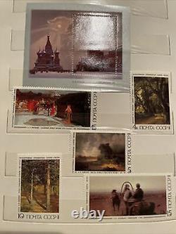 Collection d'albums de timbres soviétiques russes des années 1980, CCCP, cosmonautes de l'espace, Lénine, non utilisés