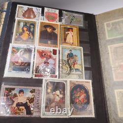 Collection d'albums de timbres vintage URSS 230 pièces