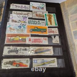 Collection d'albums de timbres vintage URSS 230 pièces