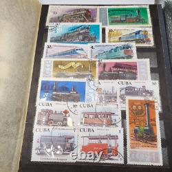 Collection d'albums de timbres vintage URSS 230 pièces