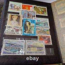 Collection d'albums de timbres vintage URSS 230 pièces