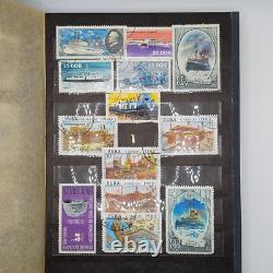 Collection d'albums de timbres vintage URSS 230 pièces