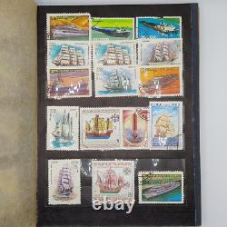 Collection d'albums de timbres vintage URSS 230 pièces