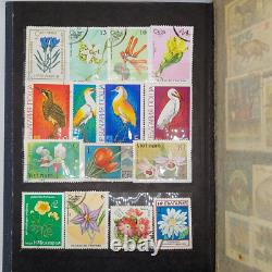 Collection d'albums de timbres vintage URSS 230 pièces
