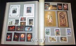 Collection d'albums philatéliques de blocs de timbres de l'ère soviétique de Russie de l'URSS
