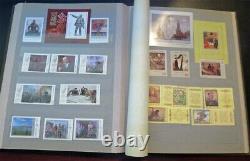Collection d'albums philatéliques de blocs de timbres de l'ère soviétique de Russie de l'URSS
