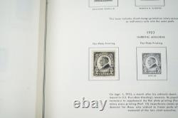 Collection de 1000+ timbres neufs et oblitérés des États-Unis 1893-1989 stockée dans un album Harris