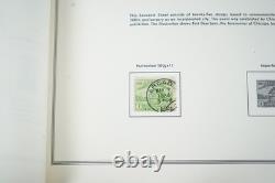 Collection de 1000+ timbres neufs et oblitérés des États-Unis 1893-1989 stockée dans un album Harris