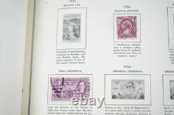 Collection de 1000+ timbres neufs et oblitérés des États-Unis 1893-1989 stockée dans un album Harris