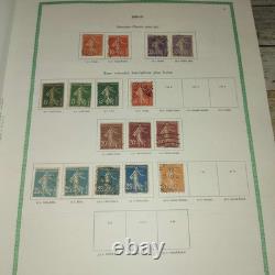 Collection de 1103 timbres France Album Yvert & Tellier Ancien Napoléon III Sage Se
