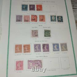 Collection de 1103 timbres France Album Yvert & Tellier Ancien Napoléon III Sage Se