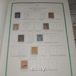 Collection de 1103 timbres France Album Yvert & Tellier Ancien Napoléon III Sage Se