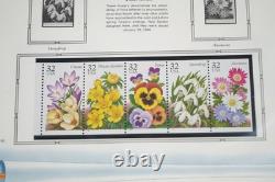 Collection de 125 timbres, 10 feuillets et 1 livret dans un album White Ace, États-Unis 1996-1997