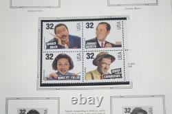 Collection de 125 timbres, 10 feuillets et 1 livret dans un album White Ace, États-Unis 1996-1997
