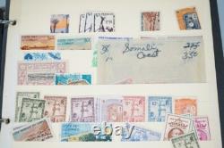 Collection de 1700+ timbres neufs et utilisés des colonies françaises et du Moyen-Orient