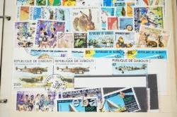 Collection de 1700+ timbres neufs et utilisés des colonies françaises et du Moyen-Orient