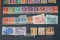 Collection de 2 300+ timbres de Suisse neufs et utilisés sur pages de stock dans un album