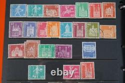 Collection de 2 300+ timbres de Suisse neufs et utilisés sur pages de stock dans un album