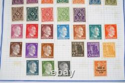Collection de 2 400+ timbres d'Allemagne neufs et utilisés rangés dans un album