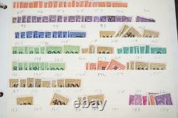 Collection de 2775+ timbres allemands neufs et utilisés stockés dans un album sur des pages de stock