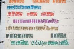 Collection de 2775+ timbres allemands neufs et utilisés stockés dans un album sur des pages de stock