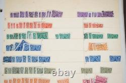 Collection de 2775+ timbres allemands neufs et utilisés stockés dans un album sur des pages de stock