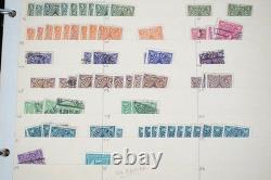 Collection de 2775+ timbres allemands neufs et utilisés stockés dans un album sur des pages de stock