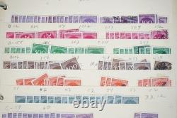 Collection de 2775+ timbres allemands neufs et utilisés stockés dans un album sur des pages de stock